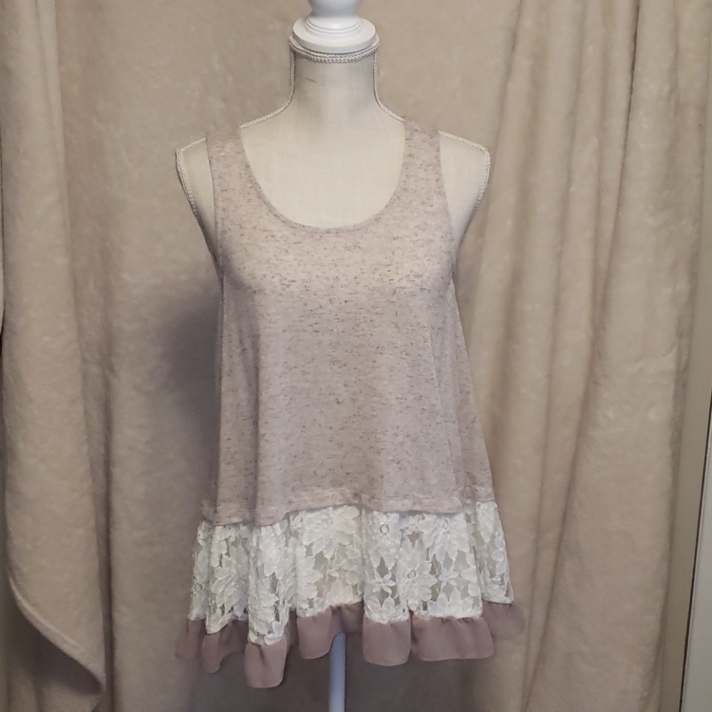 💚Entro lace tank top